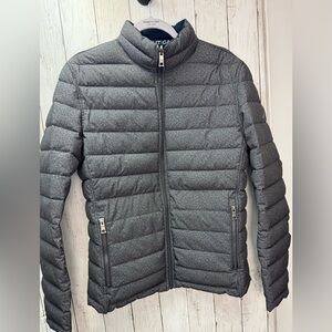 Nautica Men's Gray/Navy blue Reversible Puffer Jacket size medium